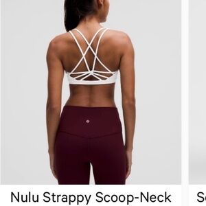 Lululemon Athletica White Strappy Sports Bra